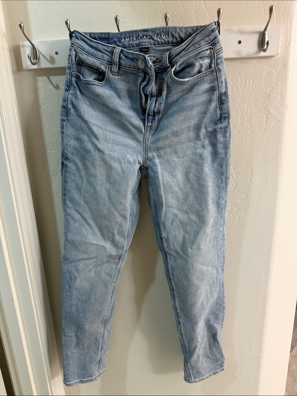 American Eagle Outfitters Light Blue Straight Leg Jeans